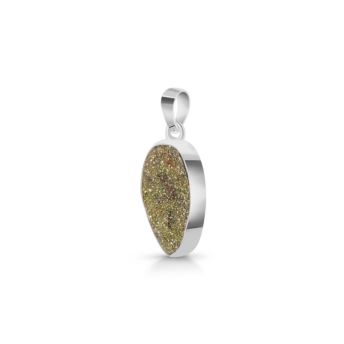 Spectropyrite Druzy Pendant-(SPD-P-18.)
